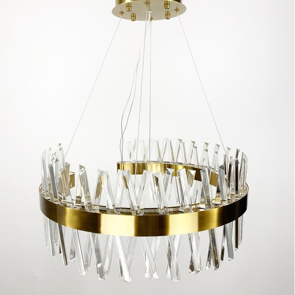 Люстра дизайнерська з кришталевоподібними паличками Ø 60 см (7006-600C) - фото 1