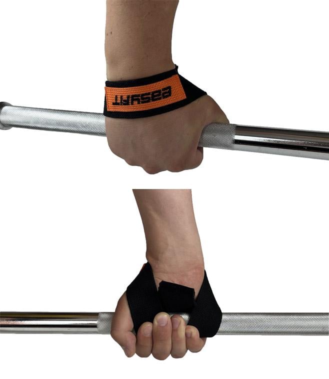 Атлетические лямки EasyFit Delta для становой тяги Черный (EF-0040) - фото 5 Атлетические лямки EasyFit Delta для становой тяги Черный (EF-0040) - фото 5