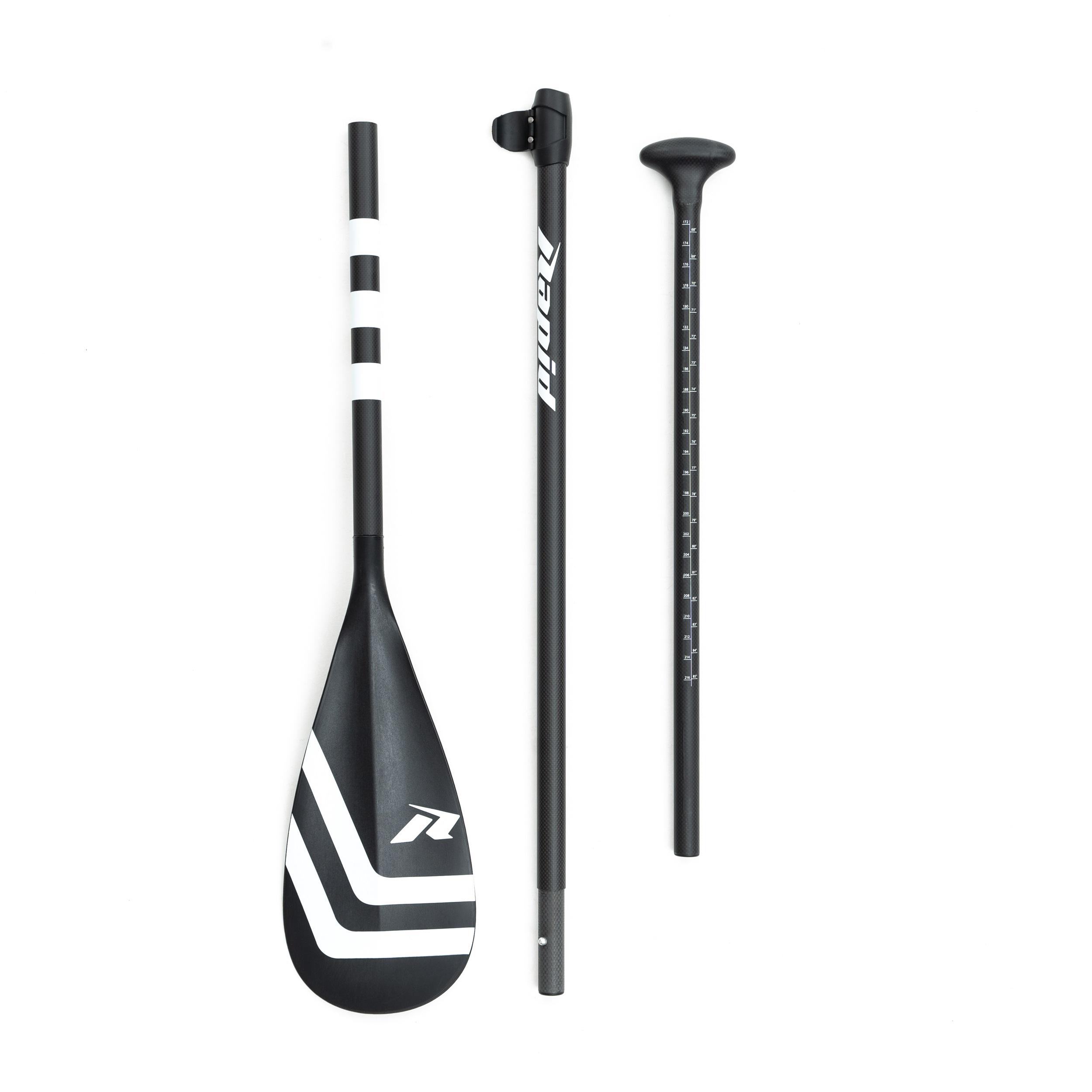 Весло для SUP Rapid D-blade Hybrid carbon 3-piece (11256187) - фото 4