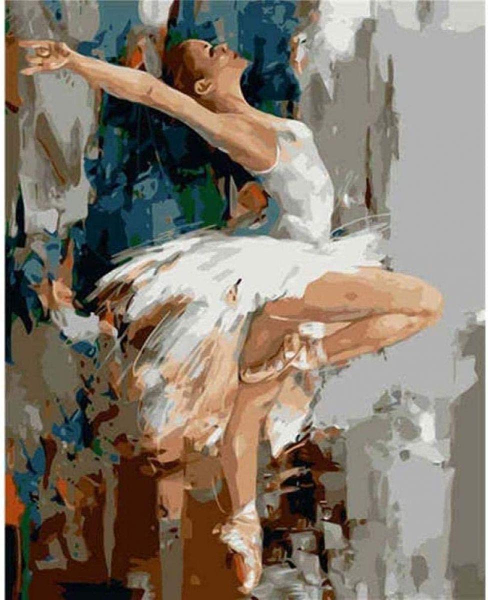 Картина по номерам Strateg Балерины Балерина 40х50 см в термопакете (VA-0900-mt)