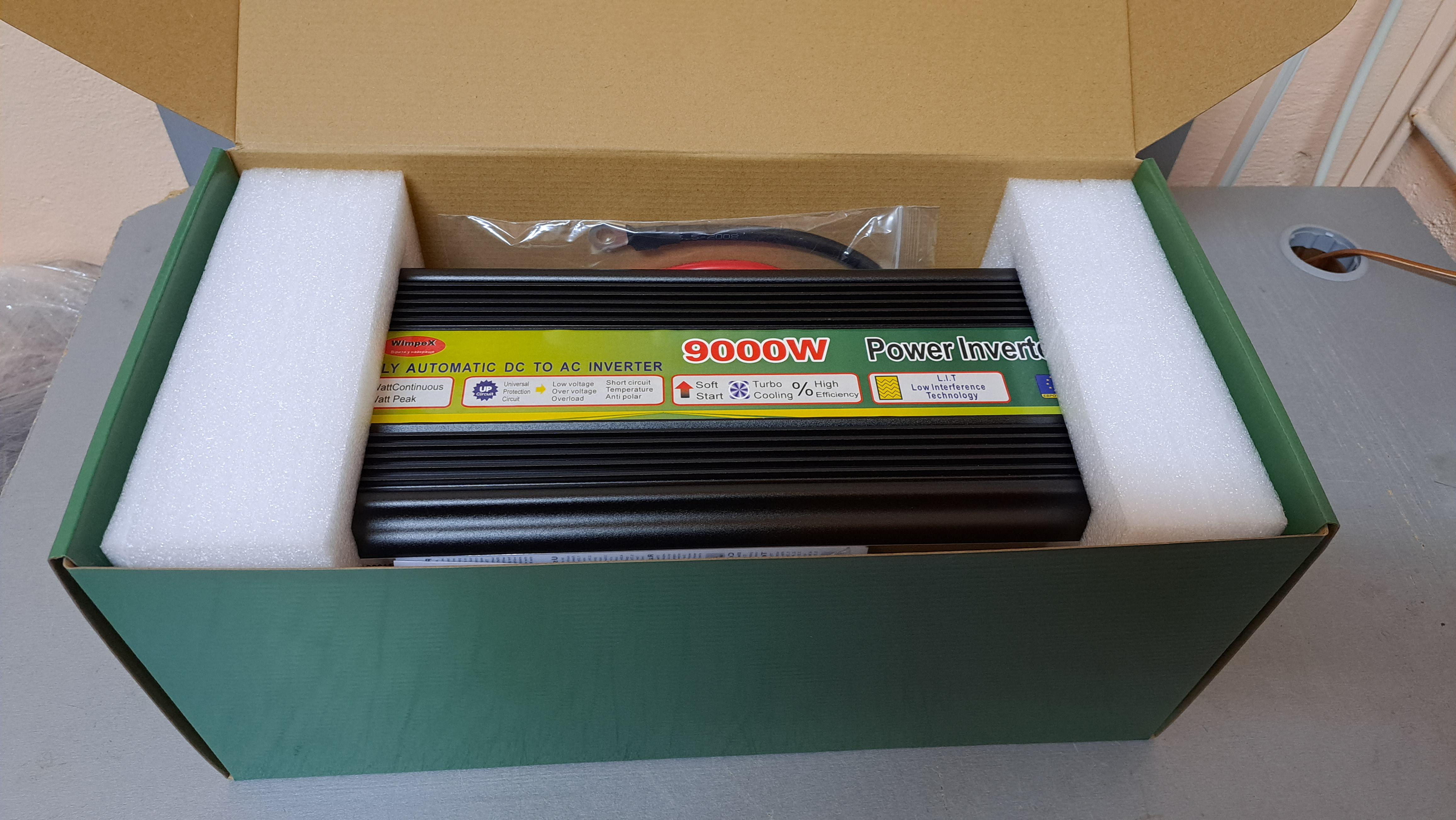 Преобразователь напряжения WIMPEX 12-220V 9000W с плавным пуском - фото 7 Преобразователь напряжения WIMPEX 12-220V 9000W с плавным пуском - фото 7