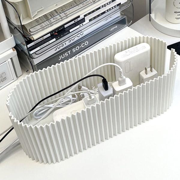 Бокс органайзер для проводов и зарядок KA00647 30х13х11 см (KA00647) - фото 2 Бокс органайзер для проводов и зарядок KA00647 30х13х11 см (KA00647) - фото 2