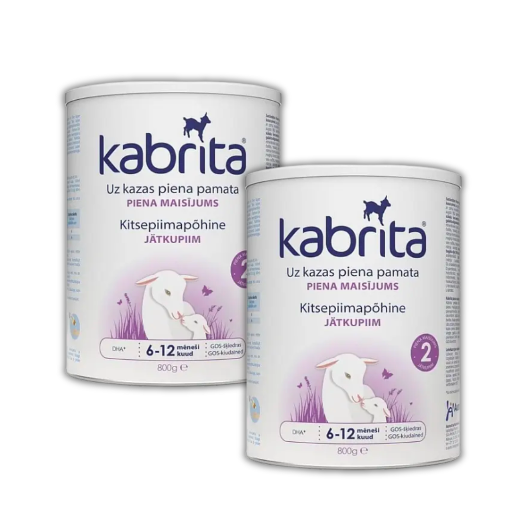Дитяча суміш молочна KABRITA 2 6-12 міс на основі козячого молока 2х800 г (8716677008615х2)