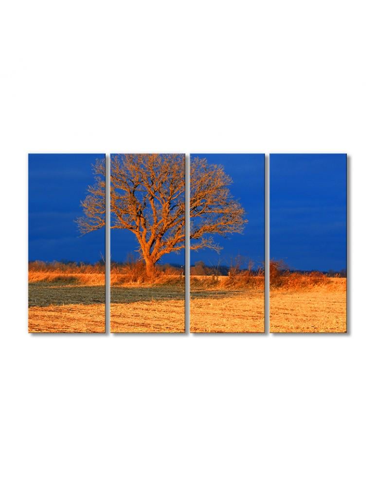 Картина модульная Природа дерево Африка 4 модуля 120x180 см (135510Pejzazh0007)