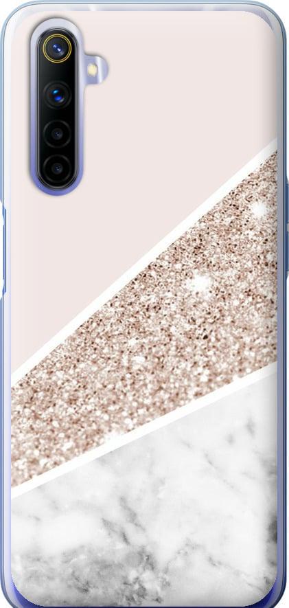 Чехол на Realme 6 Пастельный мрамор (4342t-1913-42517)