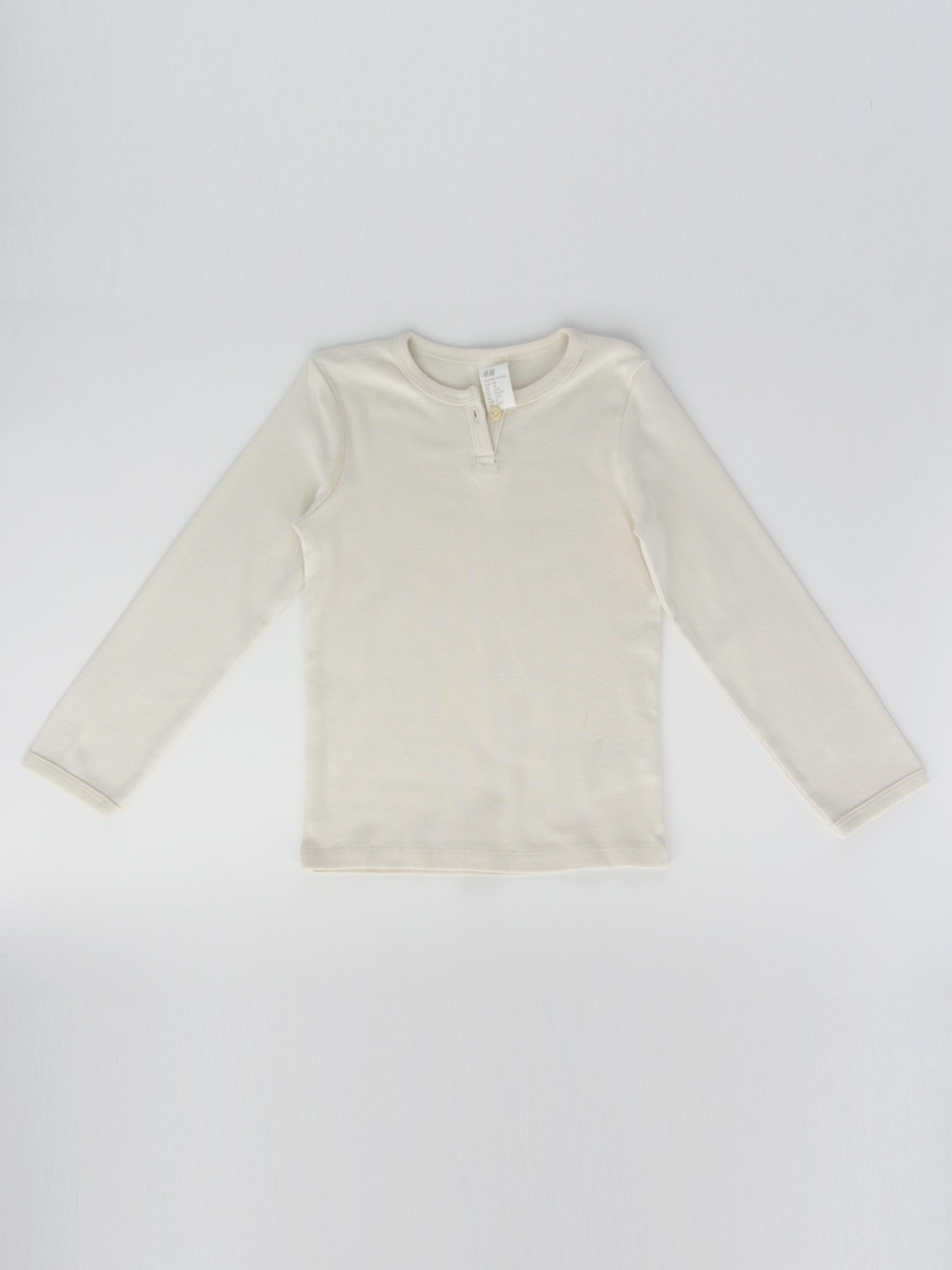 Лонгслів H&M 98 см Кремовий (A2011083819)