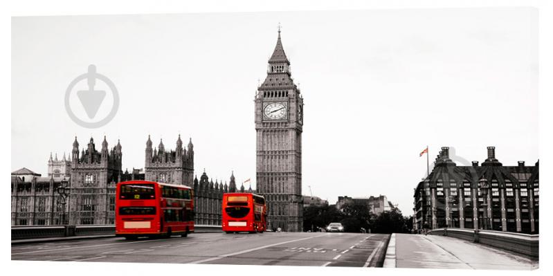 Картина на холсте Декор Карпаты Биг-Бен 50х100 см (g24)