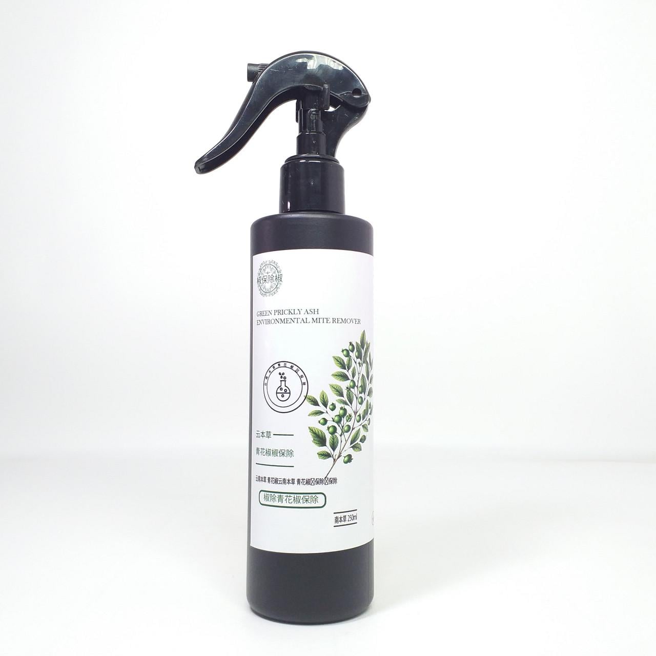 Спрей от пылевых клещей Green Prickly Ash Environmental Mite Remover акарицид для матрасов и мебели 250 мл