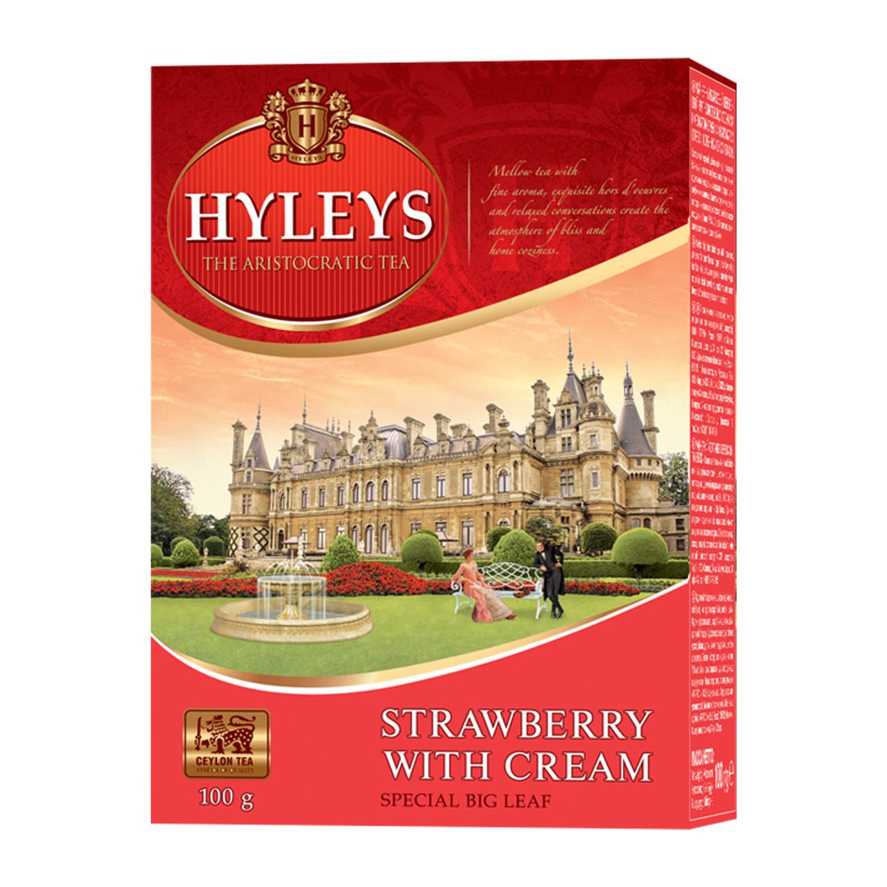 Чай черный Hyleys Клубника со сливками крупнолистовой 100 г (4791045008781) - фото 1 Чай черный Hyleys Клубника со сливками крупнолистовой 100 г (4791045008781) - фото 1