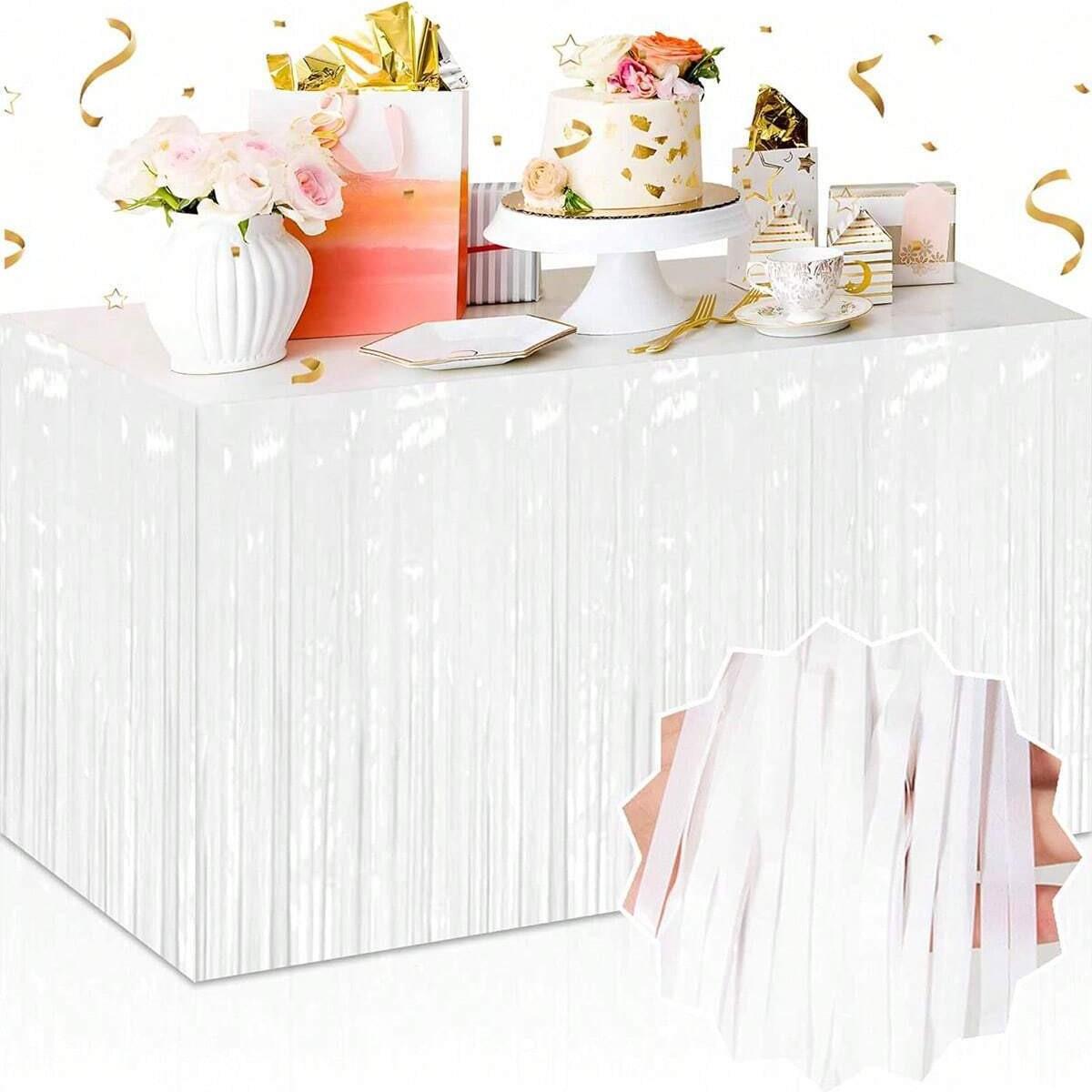 Дождик для фотозоны на стену и стол 74x274 см Белый (405707/16) - фото 2 Дождик для фотозоны на стену и стол 74x274 см Белый (405707/16) - фото 2