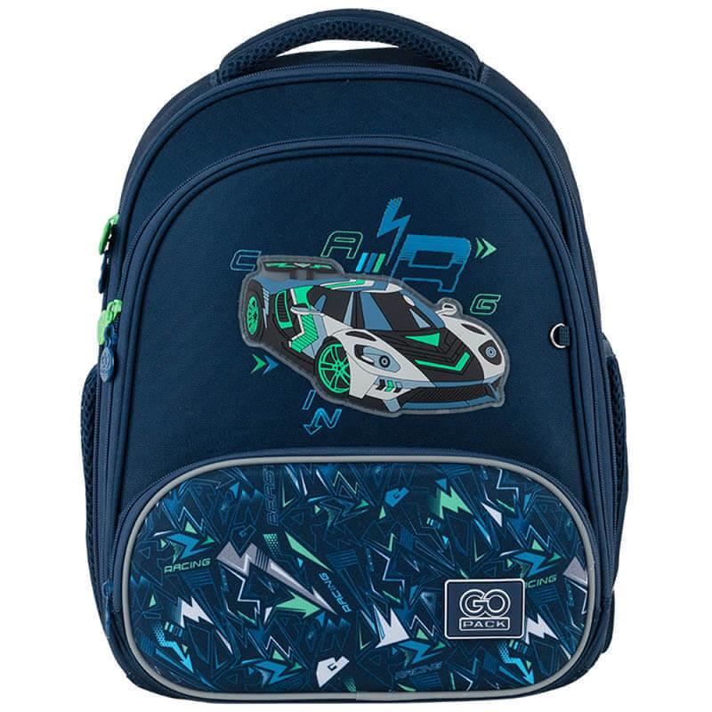 Школьный рюкзак каркасный GoPack Education Racing Car 12,5 л Синий (GO24-597M-7)