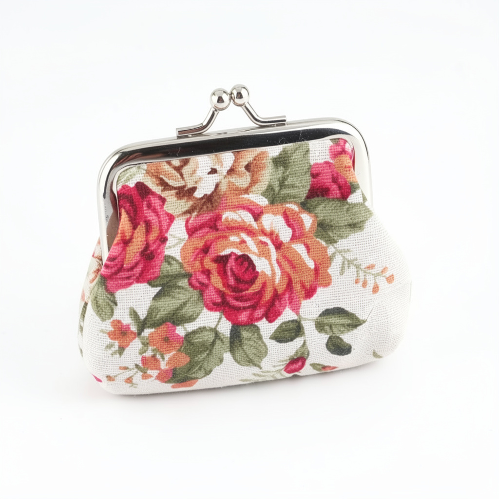 Кошелек-монетница женский Цветы Белый (807347884)