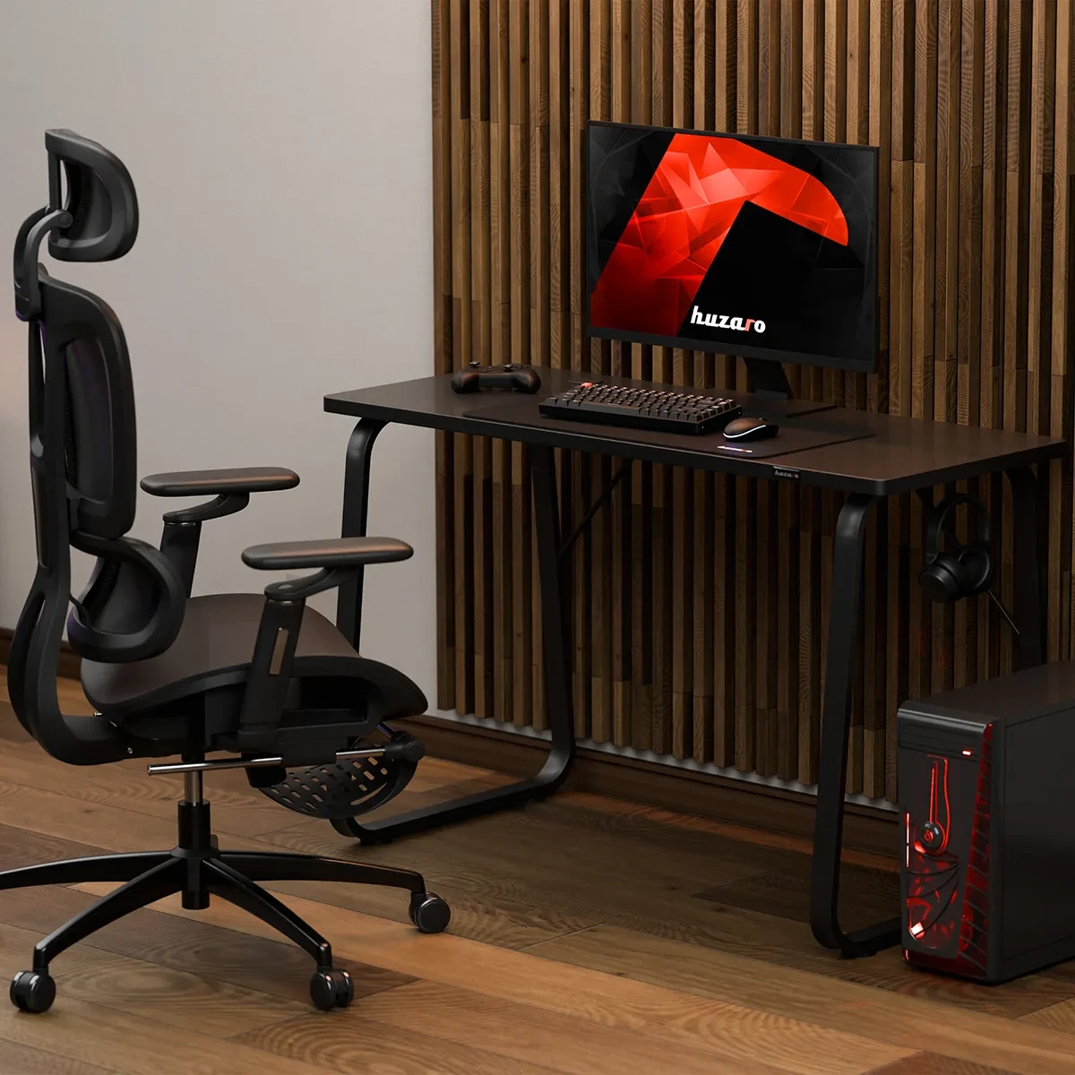 Компьютерный стол Huzaro HERO 1,5 Black (HERO 1.5 BLACK) - фото 7 Компьютерный стол Huzaro HERO 1,5 Black (HERO 1.5 BLACK) - фото 7