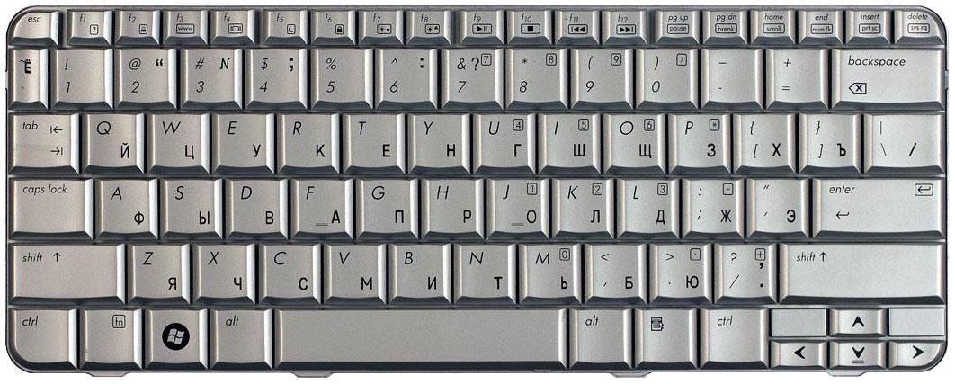 Клавіатура для ноутбука HP Pavilion TX1000/TX2000/TX2500 Silver Клавіатура для ноутбука HP Pavilion TX1000/TX2000/TX2500 Silver