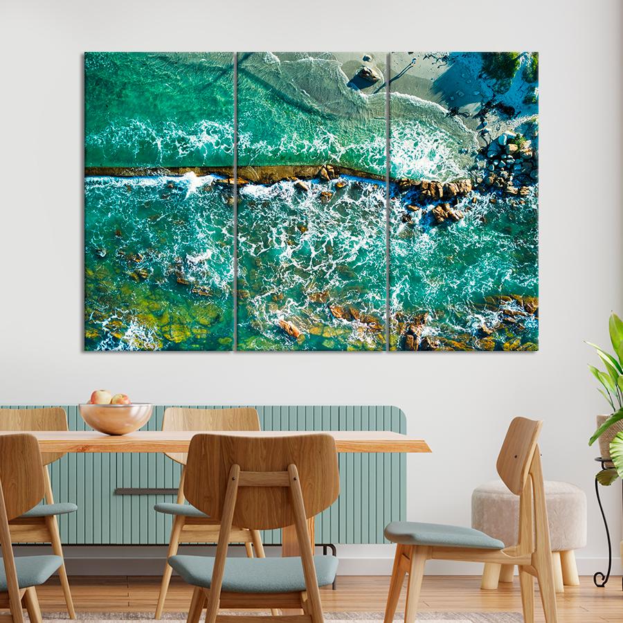 Картина природа Лазурный берег океана 78x48 см (A1153-3)