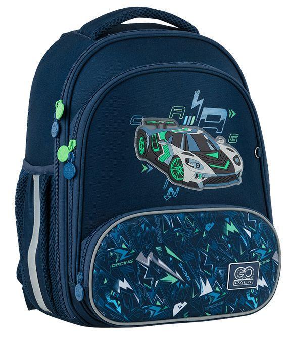 Рюкзак школьный для мальчика младших классов GoPack Education GO24-597M-7 Racing Car каркасный (2296749464)