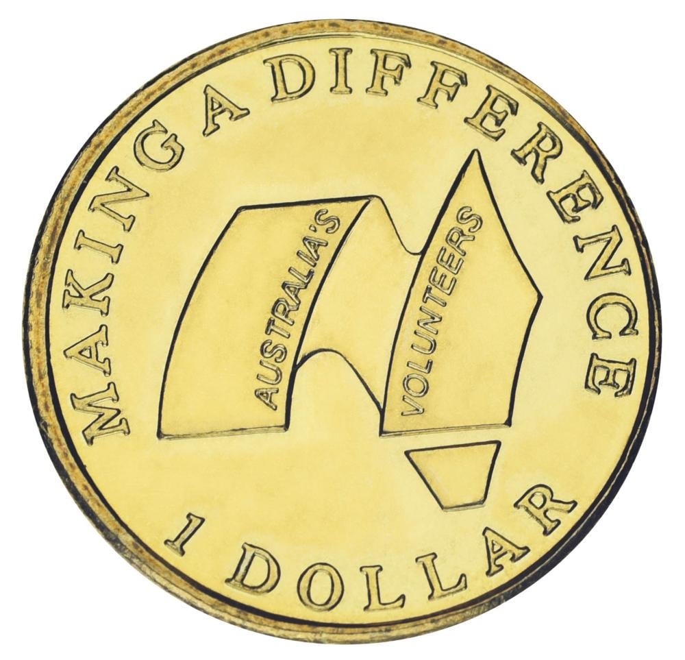 Коллекционная монета Австралия 1 доллар 2003 UNC Волонтеры (М18924)