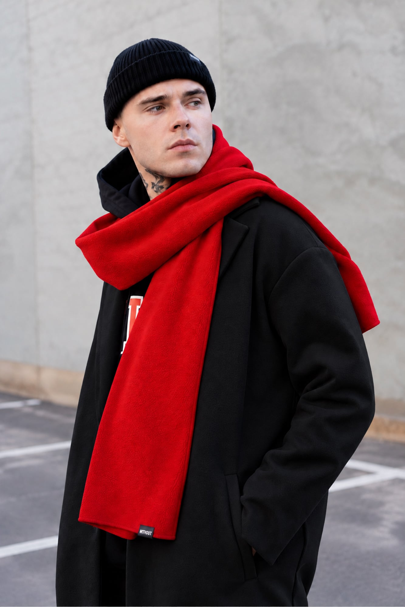 Шарф флісовий Without Long Red Man (8056859 8056860)