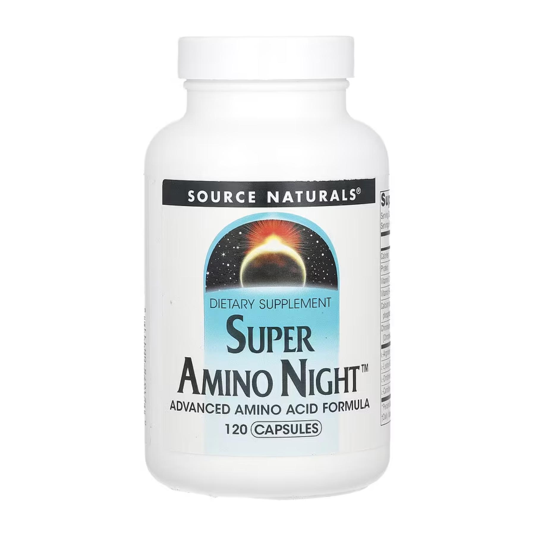 Для сна Source Naturals Super Amino Night 120 коп.