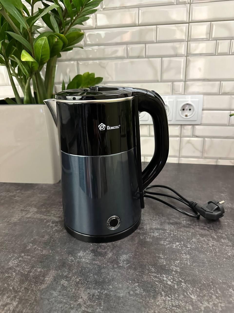 Чайник електричний із нержавіючої сталі Domotec 2,3 л 2000 Вт Темно-Синій (MS-5029)