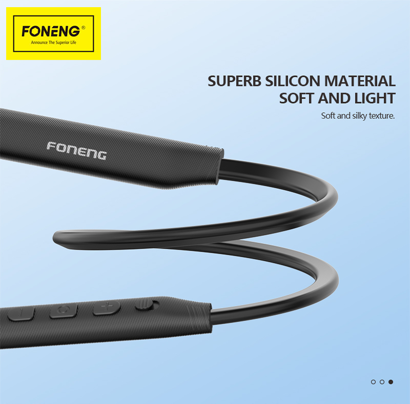 Навушники бездротові Foneng Bass Metal Neckband на шию (BL36) - фото 4