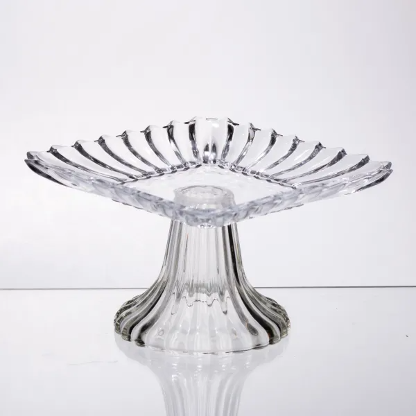 Тортовница из толстого стекла на ножке квадратная 16х16х9 см Прозрачный (64486-16) - фото 2 Тортовница из толстого стекла на ножке квадратная 16х16х9 см Прозрачный (64486-16) - фото 2