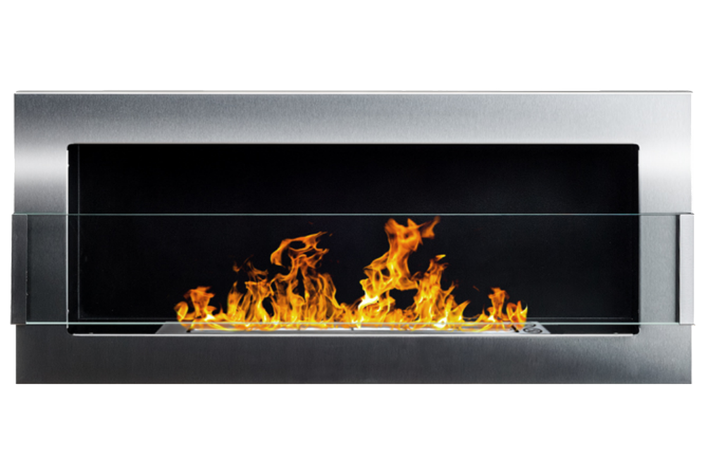 Биокамин GMT 900х400х120 мм со стеклом Inox (23243) Биокамин GMT 900х400х120 мм со стеклом Inox (23243)