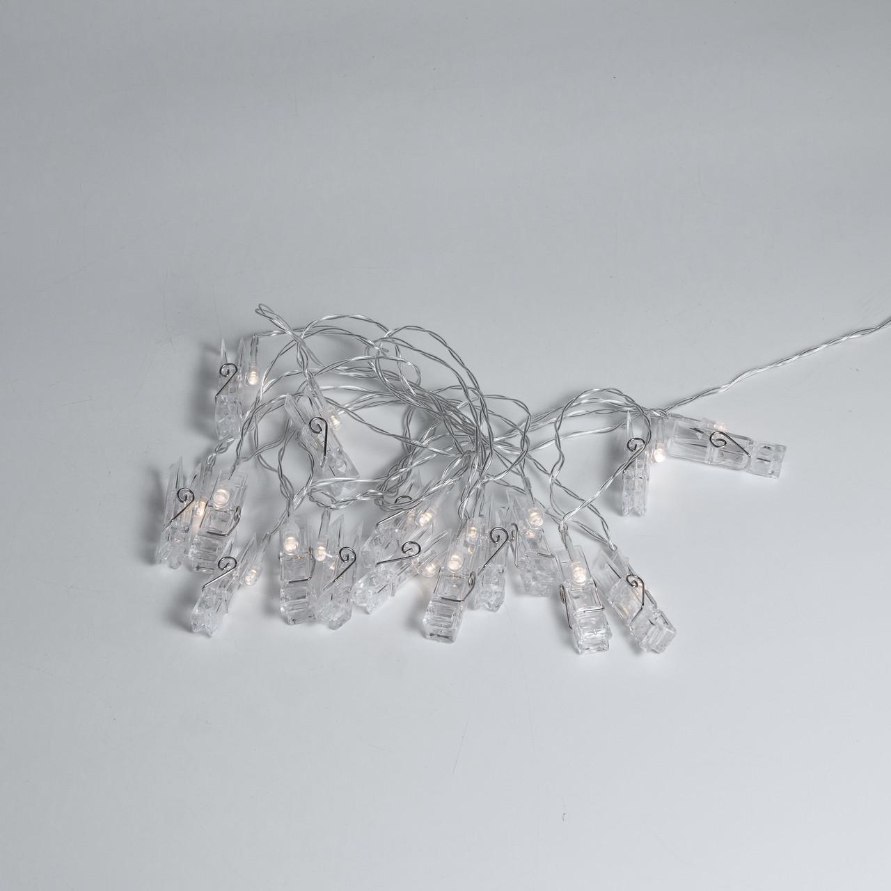 Гірлянда-нитка із прищіпками для фото 20 LED 5,2 м (A65) - фото 6