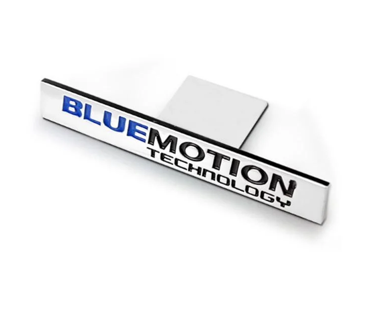 Эмблема BLUEMOTION металл на решетку радиатора Volkswagen Хром глянцевый (1118374596)