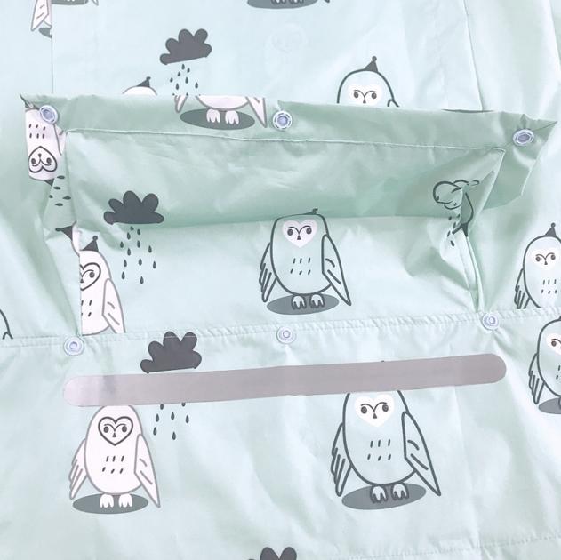 Дождевик детский/детский зонтик-трость/детские резиновые сапоги Enbihouse с узором совы Мятный - фото 12 Дождевик детский/детский зонтик-трость/детские резиновые сапоги Enbihouse с узором совы Мятный - фото 12