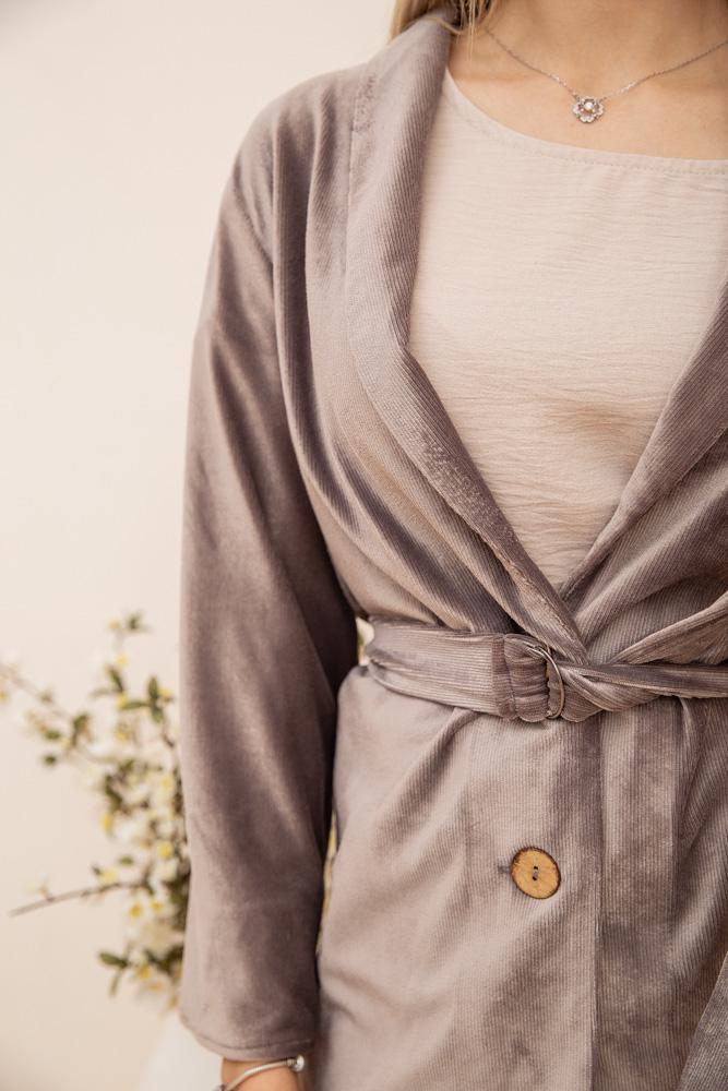 Піджак жіночий велюровий Kamomile 115R363-17 р. 36-38 Мокко - фото 5 Піджак жіночий велюровий Kamomile 115R363-17 р. 36-38 Мокко - фото 5