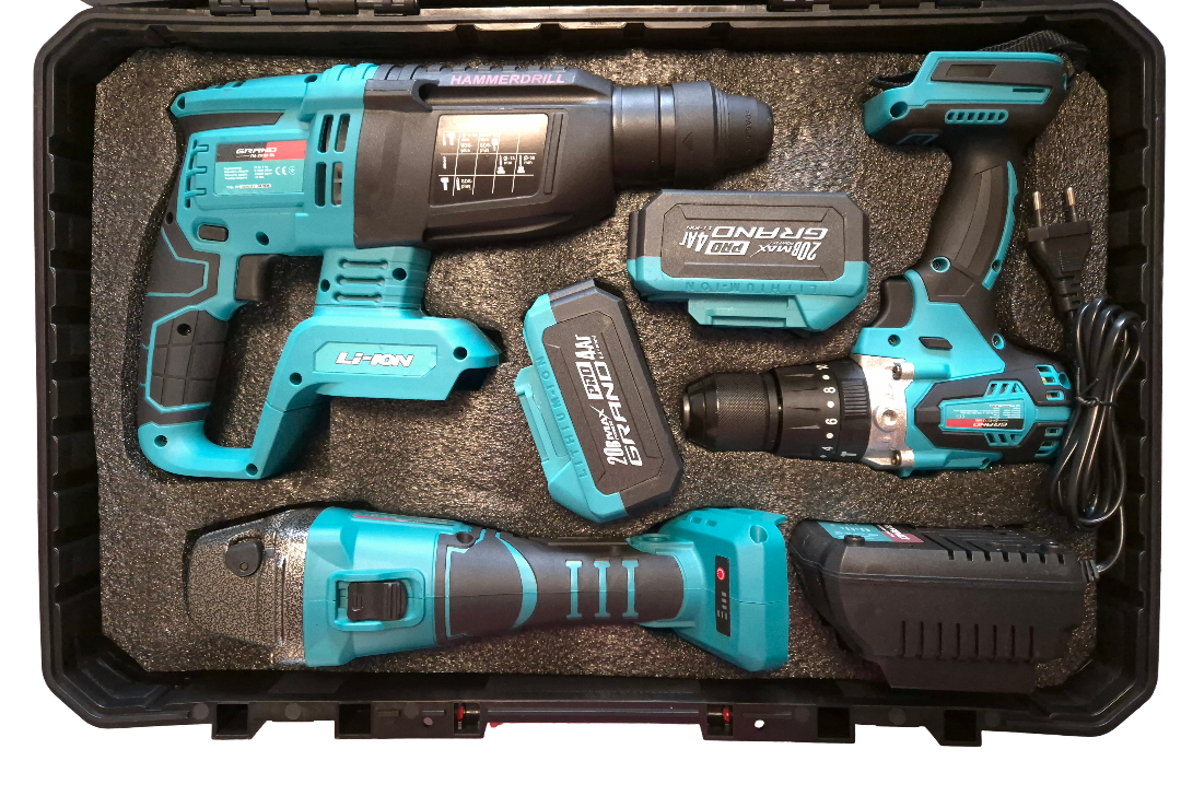 Набір акумуляторних інструментів Grand №3 (25539840) - фото 3 Набір акумуляторних інструментів Grand №3 (25539840) - фото 3