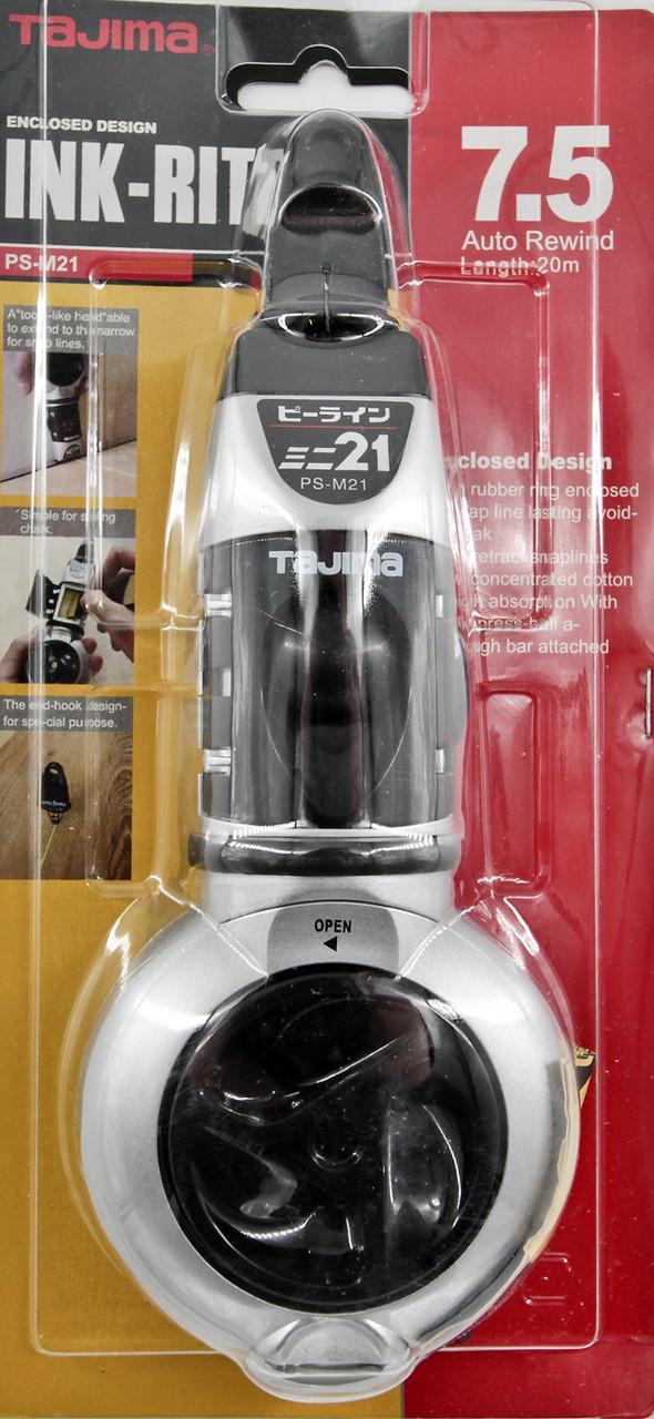 Шнур разметочный TAJIMA PS-M21 JUST автоматическая смотка/жидкие чернила 20 м (29710488) Шнур разметочный TAJIMA PS-M21 JUST автоматическая смотка/жидкие чернила 20 м (29710488)