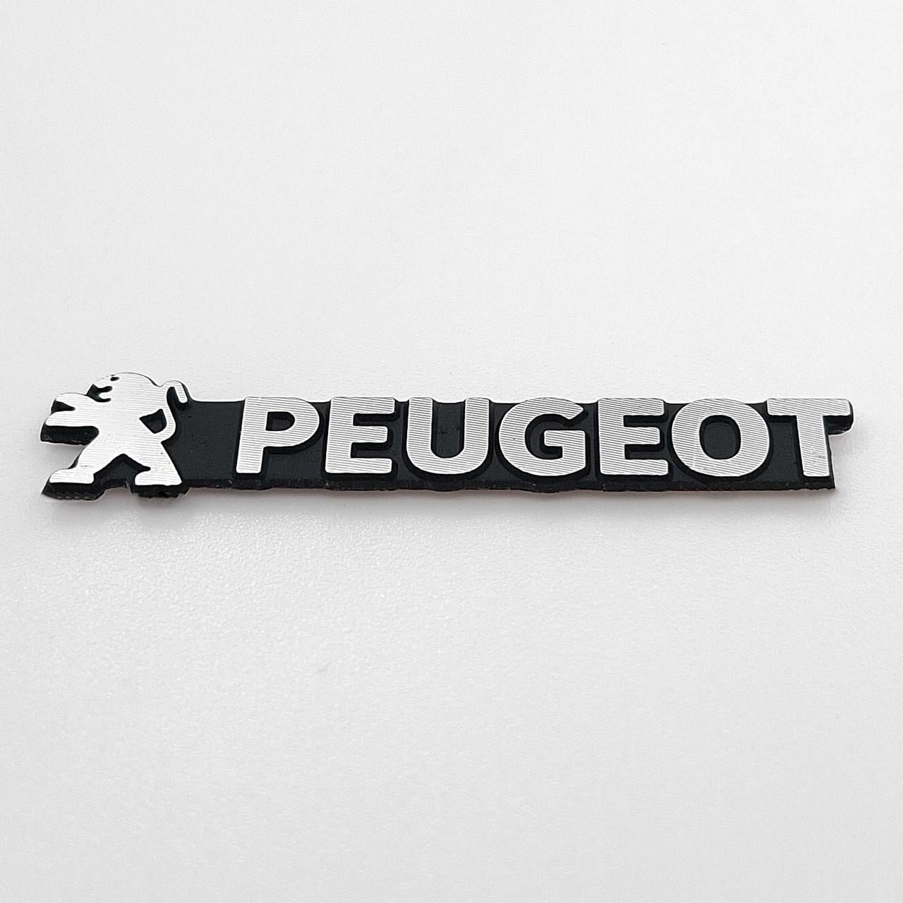 Эмблема надпись Peugeot 4,1х0,8 см (2894122579)