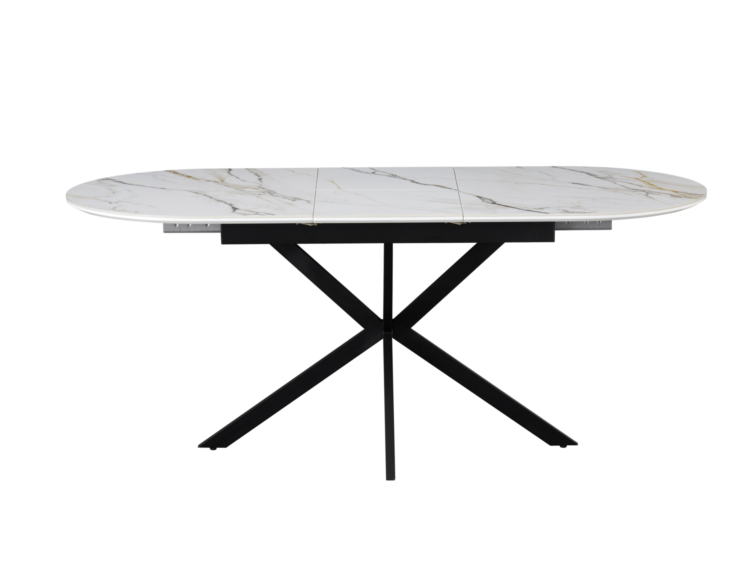 Обідній стіл розсувний Vetro Mebel Верона 1400/1800х800x760 мм Калакатта голд/Чорний (TМL-1200) - фото 3 Обідній стіл розсувний Vetro Mebel Верона 1400/1800х800x760 мм Калакатта голд/Чорний (TМL-1200) - фото 3