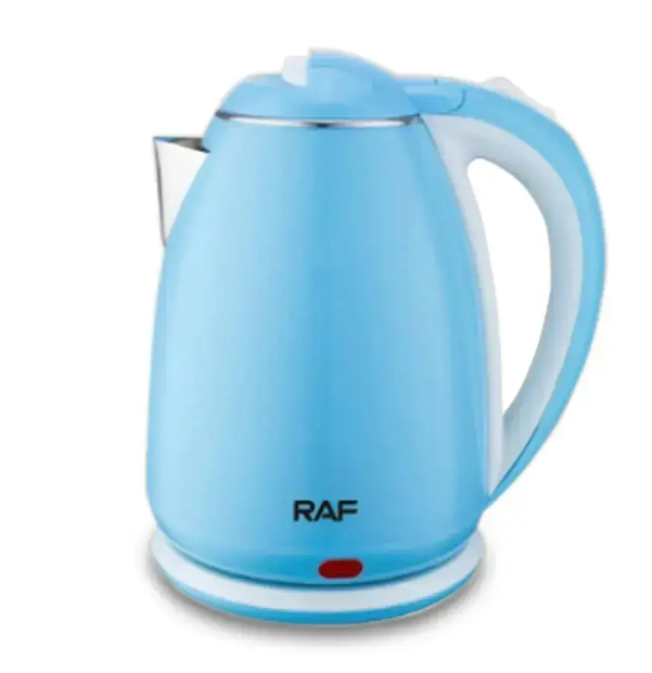 Электрочайник RAF R7838 нержавеющая сталь 2000 Вт 2 л Голубой - фото 1