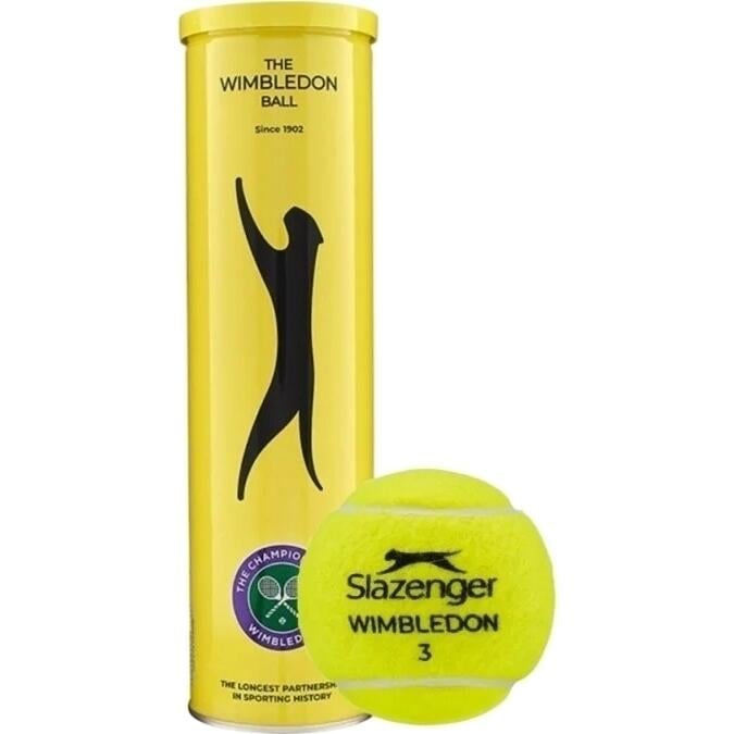 Набор мячей для тенниса Slazenger WIMBLEDON AC 4B 4 шт. Желтый (340973)