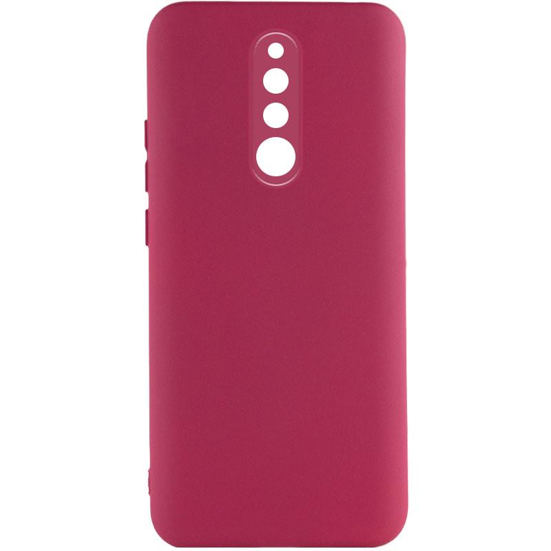 Протиударний чохол TPU GETMAN Liquid Silk Full Camera для Xiaomi Redmi 8 Бордовий / Marsala