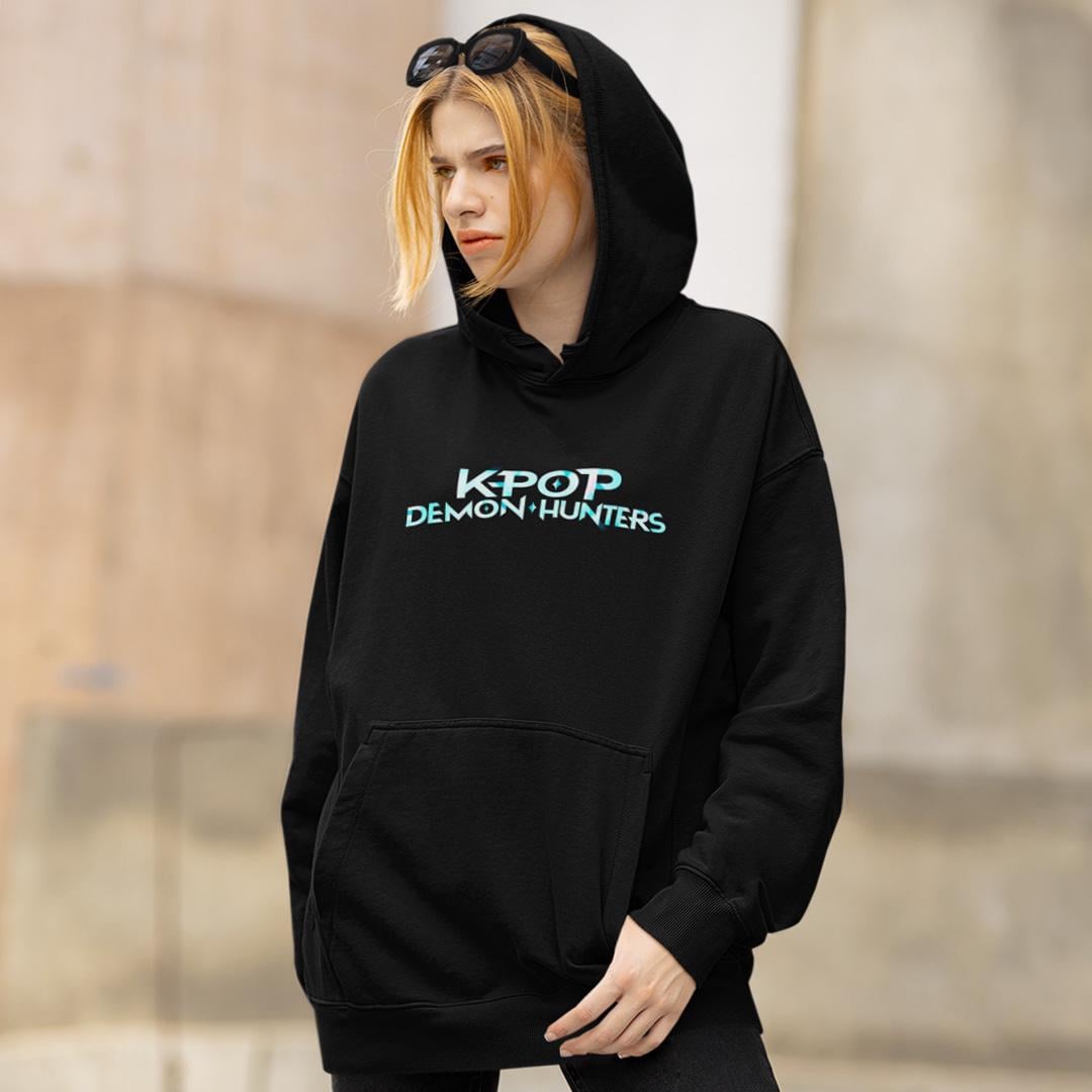 Худи флисовый женский K Pop Demon Hunters Huntrix on Stage 2XL Черный (0000021413)