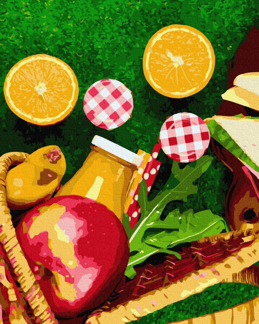 Картина по номерам Brushme Апельсины из корзинки 40х50 см (PGX38492)