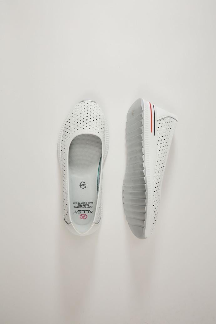 Балетки ALLSY кожаные р. 38 Белый (196684) - фото 4 Балетки ALLSY кожаные р. 38 Белый (196684) - фото 4