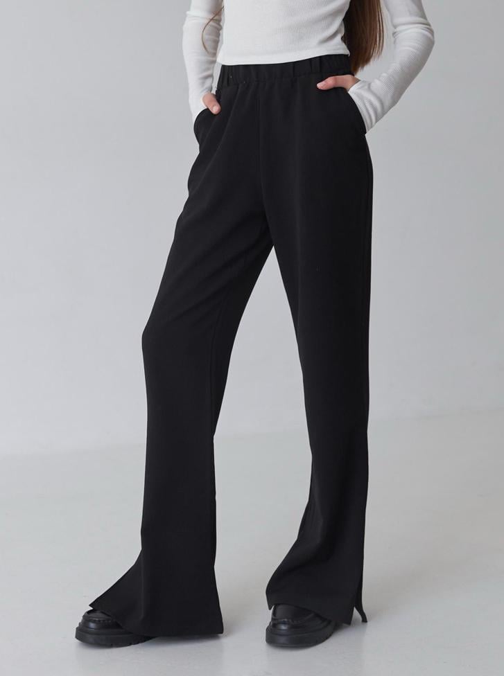 Брюки-клеш для девочки Valza 3412 116 см Черный