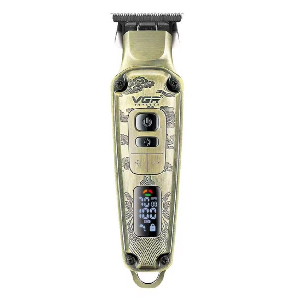 Машинка для стрижки волосся VGR V-901 з екраном та додатковими насадками (9102).