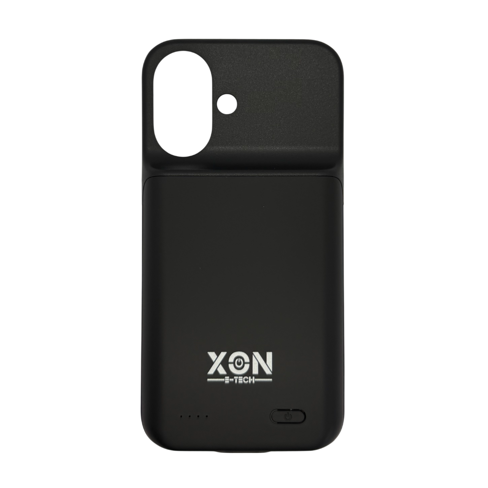 Чехол-аккумулятор XON PowerCase для iPhone 16 5000 mAh Черный (PCBS1116150B 4678)