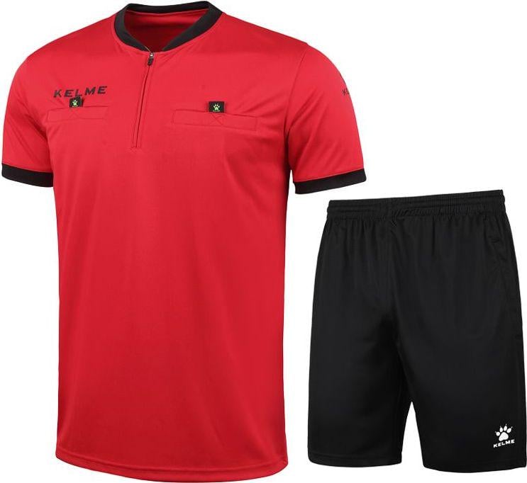 Форма судейская Kelme REFEREE SET 2XL Красно-черный (К15Z225.611)