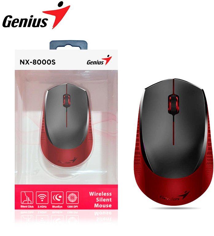 Комп'ютерна мишка Genius NX-8000S Silent WL Red - фото 2