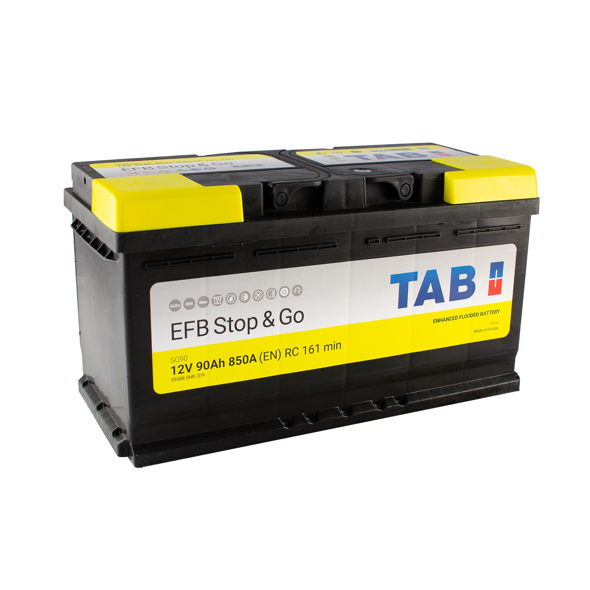 Акумулятор Tab EFB 0 Euro 90 Ah/12 V - фото 1