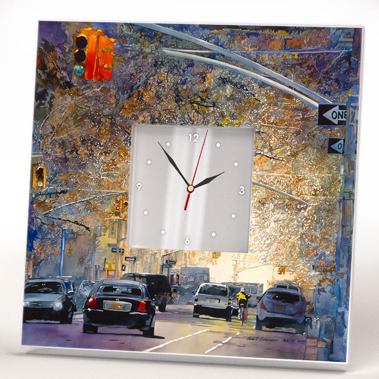Часы картина "Американский мегаполис. США" 260x260 мм (C03642)