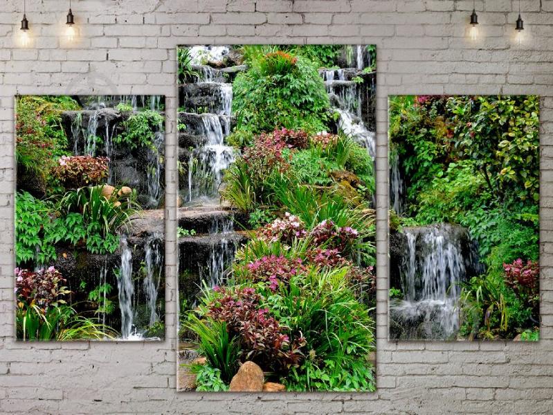 Модульная картина Водопад ADNA0092 размер 70 х 105 см