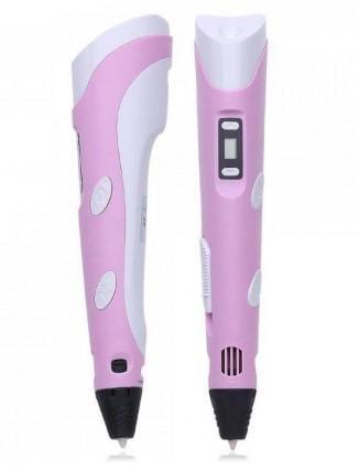 Комплект дитячий STN-28 навушники з котячими вушками/3D-ручка для малювання/пластик 200 м Різнокольоровий/Рожевий - фото 3